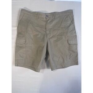 Hudson & Barrow NYC Mens Khaki Tan Cargo Shorts Size 40 Casual Outdoor Sporty